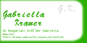 gabriella kramer business card